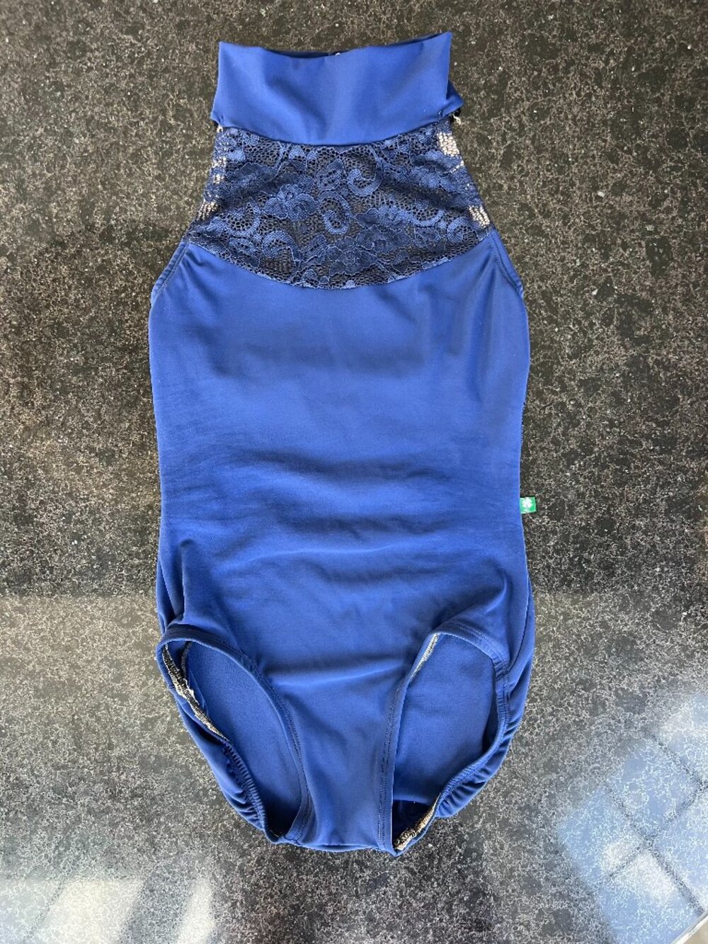 Luckyleo Blue Halter Adult Small Leotard